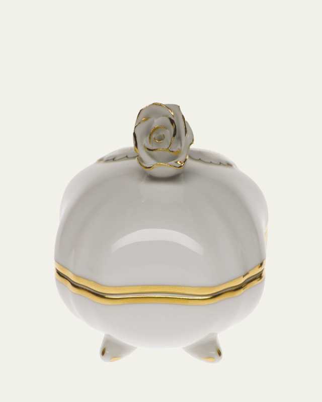 Golden Edge Covered Bonbon with Rose
